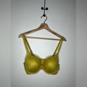 Victoria's Secret Mustard Lace Bra